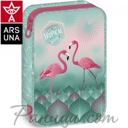 Pink Flamingo Празен несесер с един цип и две отделения 91348685 Ars Una Pink Flamingo Празен несесер с един цип и две отделения 91348685 Ars Una